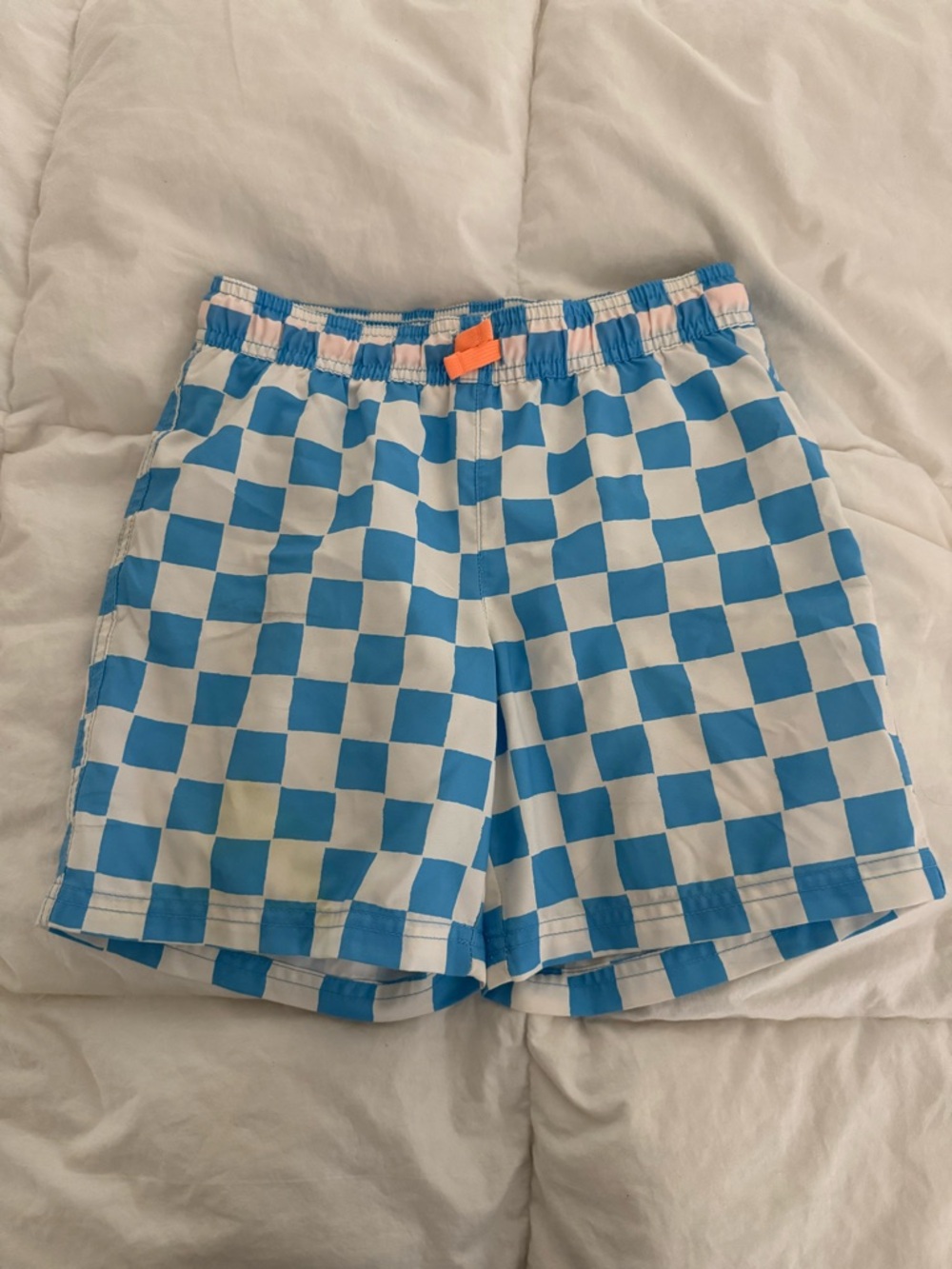 Cat & Jack Boys Swim Trunks Size M (8) Blue Checkered
